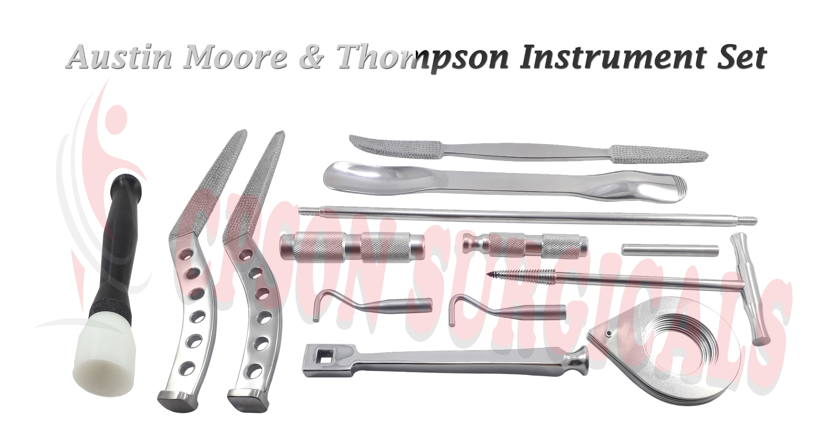 Orthopedic Austin Moore and Thompson Instrumentation Set 